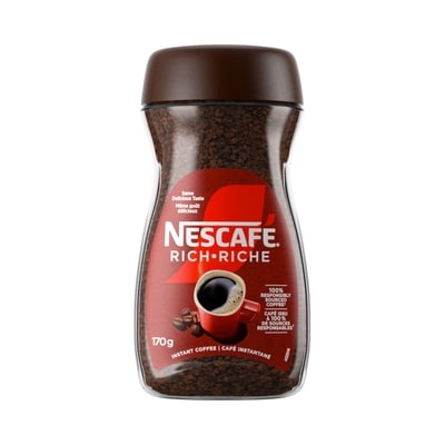 Nestlé Café instantané Riche, café pur à 100 % 170 g, 5,88 $/100g
