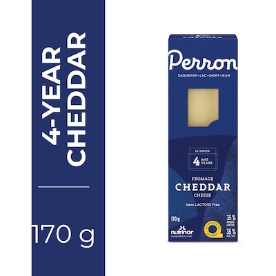 Perron 4 Year Cheddar Cheese 170 g, $5.29/100g
