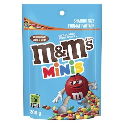 M&M's Mini Milk Chocolate Candies, Sharing Bag 200 g, $3.25/100g