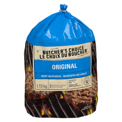 Butcher's Choice Beef Burgers 1.13 kg, $2.04/100g