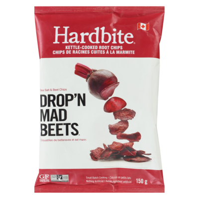 Hardbite Handcrafted-Style Chips, Lightly Salted Beet Chps 150 g, $3.33/100g