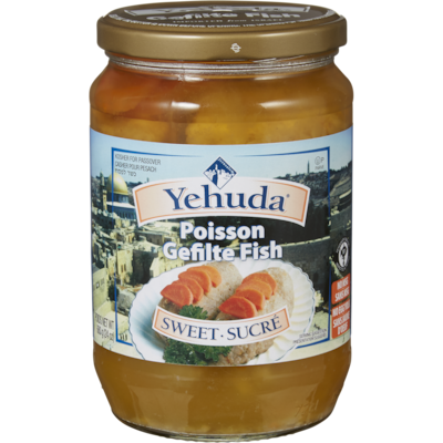 Yehuda Poisson gefilte  casher, doux 680 g, 1,25 $/100g