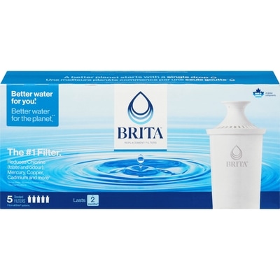 Brita Pour through pitcher filter, 5 pack 5x1.0 ea, $7.40/1ea