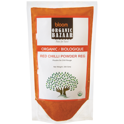 Organic Baazar Poudre de piment chili rouge 200 g, 2,00 $/100g