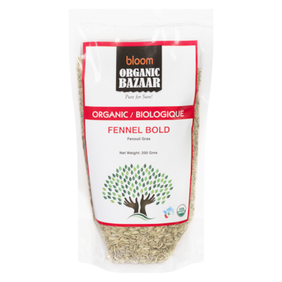 Organic Baazar Fennel Bold 200 g, $2.00/100g