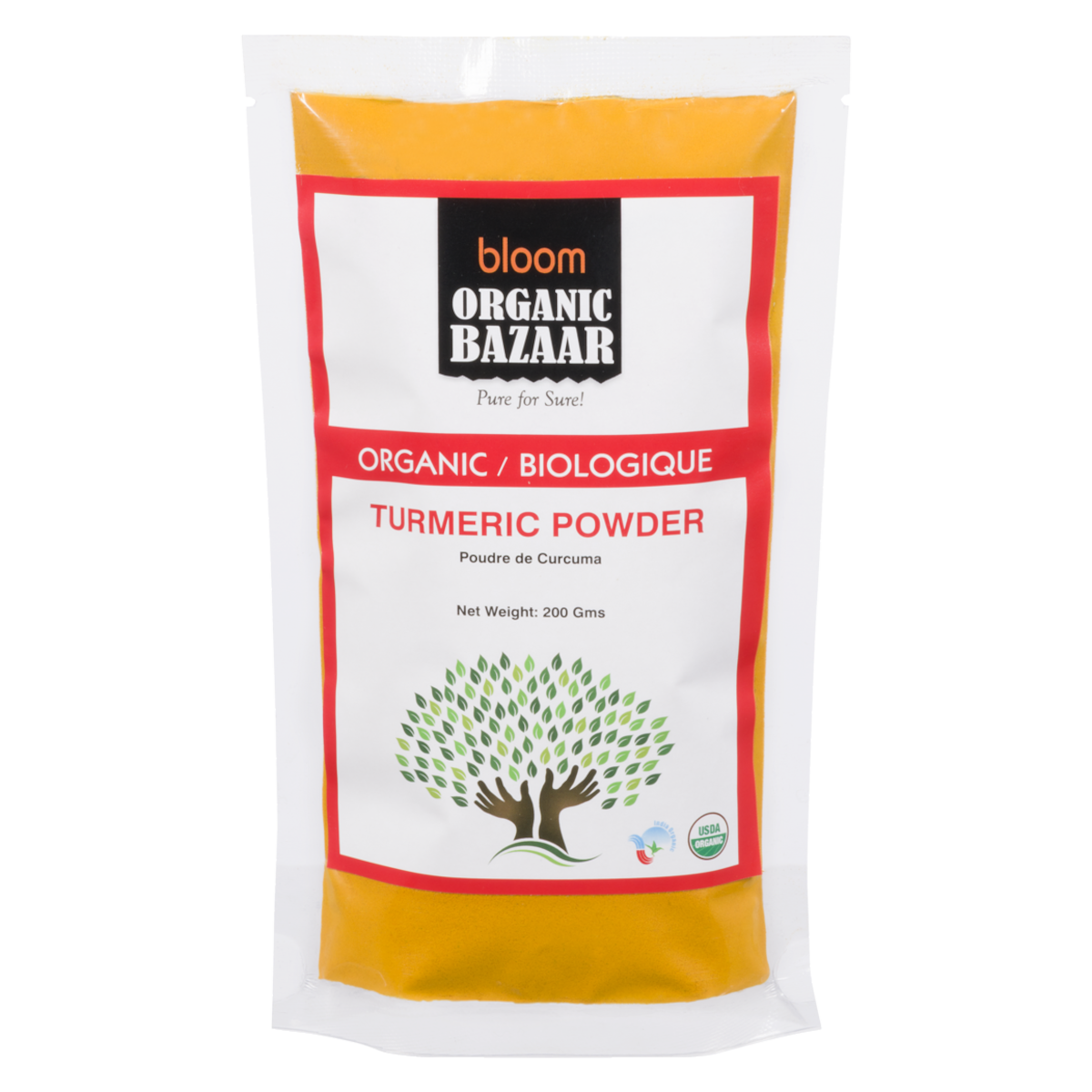 Organic Baazar Poudre de curcuma 200 g, 2,00 $/100g