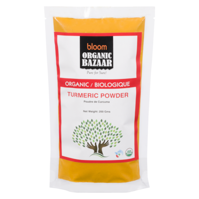 Organic Baazar Poudre de curcuma 200 g, 2,00 $/100g