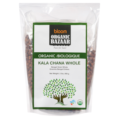 Organic Baazar Organic Whole Black Chickpeas, Kala Chana 908 g, $0.77/100g