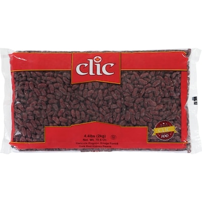 Clic Haricots rouge foncé 2 kg, 0,45 $/100g