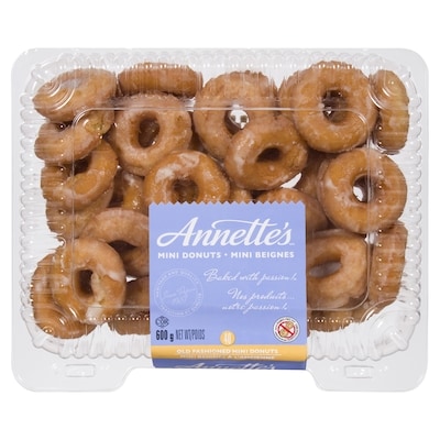 Annettes Old Fashioned Mini Donuts, 40 pk Club Pack 600 g, $0.50/100g
