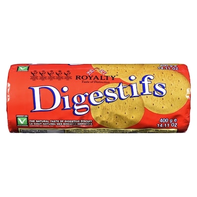 Royalty Digestive Cookies 400 g, $0.75/100g
