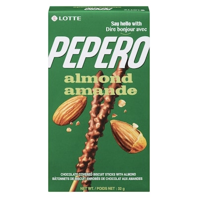 Lotte Pepero - Amande & Chocolat 47 g, 4,66 $/100g