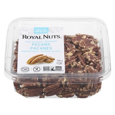 Royal Nuts Dry Roasted Pecans Unsalted 250 g, $4.20/100g