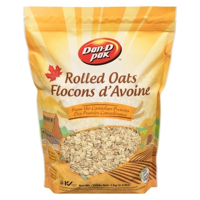 Dan D Pak Rolled Oats 1000 g, $0.38/100g