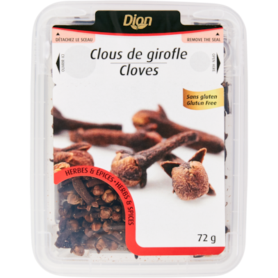 Dion Clous de girofle 72 g, 6,65 $/100g
