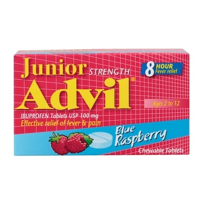 Advil Junior (Comprimés À Croquer) (Framboise Bleue) 20 ea, 0,60 $/1ch