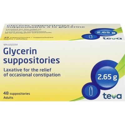 Rougier Adults Glycerin Suppositories 48 ea, $0.23/1ea