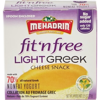 Mehadrin Collation au fromage grec, léger 85 g, 7,64 $/100g