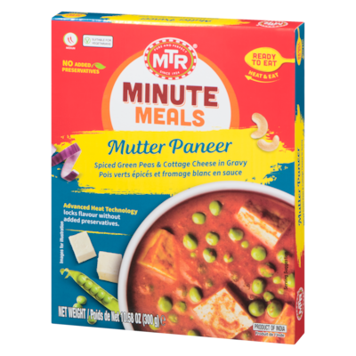 Muttar Paneer Tasty Delights, prêt à manger