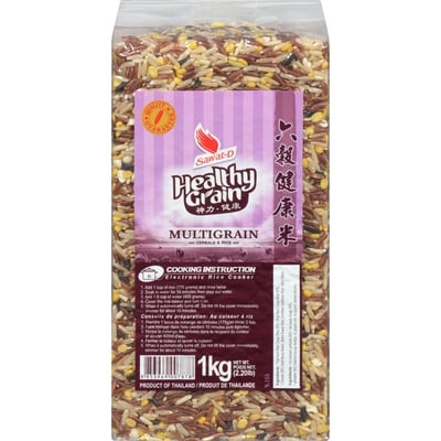 Sawat-D Organic Multigrain Jasmine Rice 1 kg, $0.40/100g
