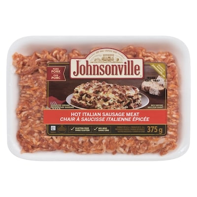 Johnsonville Chair de saucisse italienne forte 375 g, 2,00 $/100g