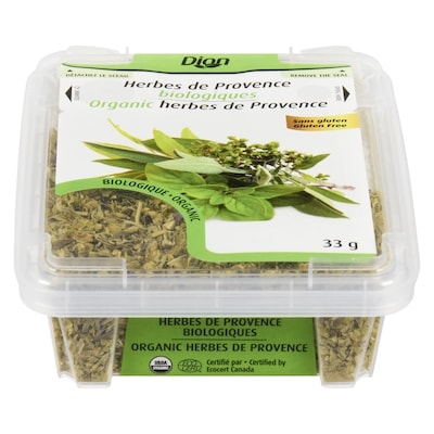 Dion Herbes de Provence biologiques 33 g, 14,52 $/100g