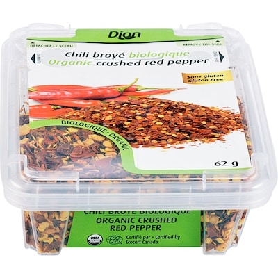 Dion Organic Crushed Red Chili 62 g, $9.66/100g