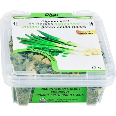 Dion Oignon vert en flocons biologique 12 g, 39,92 $/100g