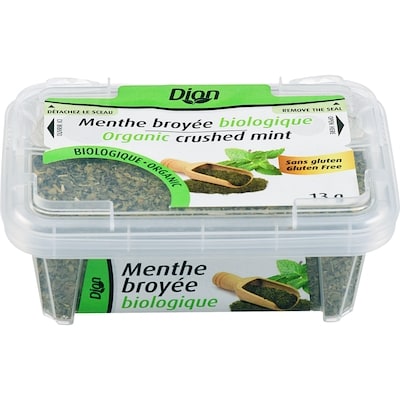 Dion Menthe broyée biologique 13 g, 34,54 $/100g