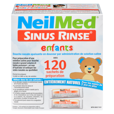 NeilMed Sachets de préparation enfants 120 ea, 0,16 $/1ch