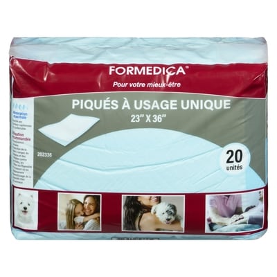 Formedica Piqués à usage unique 23" x 36" 20 ea, 0,60 $/1ch