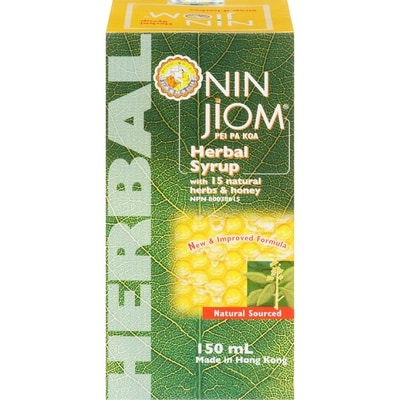 Nin Jiom Herbal Cough & Throat Syrup 150 ml, $4.33/100ml
