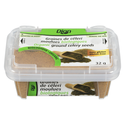 Dion Graines de céleri moulues biologiques 32 g, 10,91 $/100g