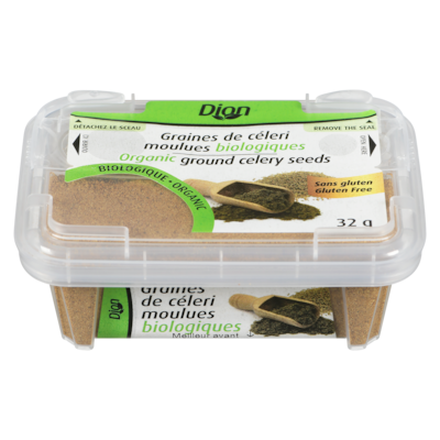 Dion Graines de céleri moulues biologiques 32 g, 10,91 $/100g