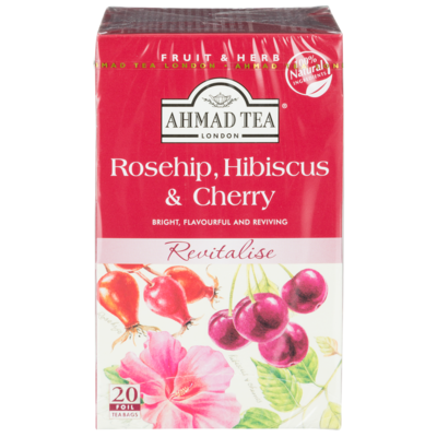 Ahmad Thé à l'églantine, hibiscus et cerise 40 g, 9,98 $/100g