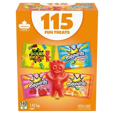 Maynards Candy Assortment for Halloween, Individually Wrapped and treat-size packs 1.43 kg, $1.26/100g