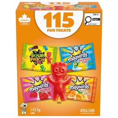Maynards Candy Assortment for Halloween, Individually Wrapped and treat-size packs 1.43 kg, $1.61/100g