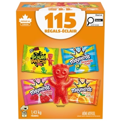Maynards Assortiment de friandises pour l’Halloween, emballés individuellement et en format gâterie 1.43 kg, 1,61 $/100g