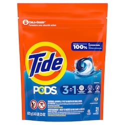 Tide Détergent à lessive PODS, parfum Original, 31 capsules 31 ea, 0,45 $/1ch