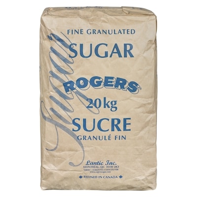 Rogers Sucre blanc 20 kg, 0,15 $/100g