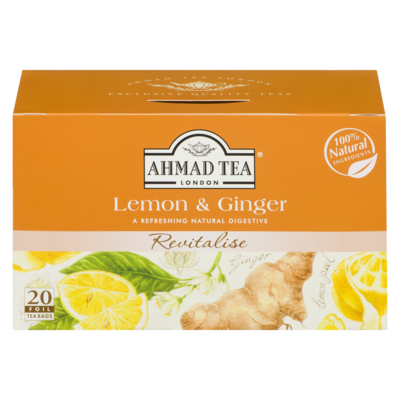 Ahmad Tea, Lemon & Ginger 40 g, $9.98/100g
