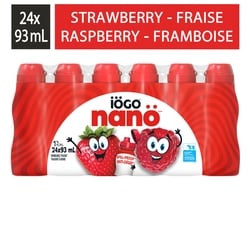 Nanö Drinkable Raspberry And Strawberry Yogurt 1%