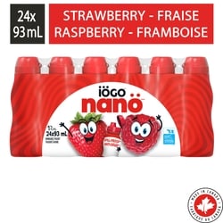 Nanö Drinkable Raspberry And Strawberry Yogurt 1%