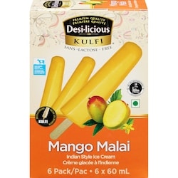 Mango Malai Kulfi Indian Style Ice Cream