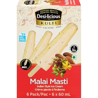 Desi-licious Malai Masti Kulfi Indian Style Ice Cream 360 ml, $2.14/100ml