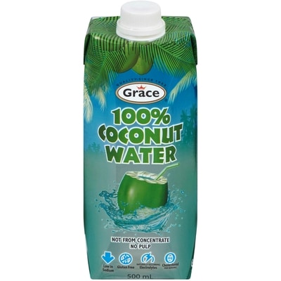 Grace Pure Coconut Water 500 ml, $0.56/100ml
