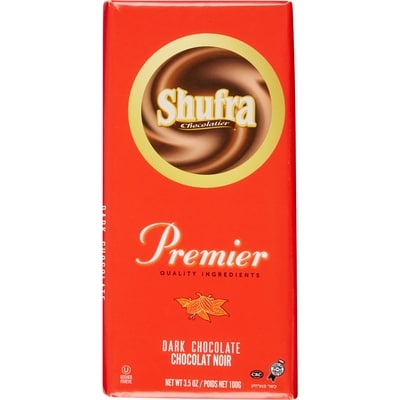 Shufra Kosher Premier Dark Chocolate 100 g, $4.99/100g