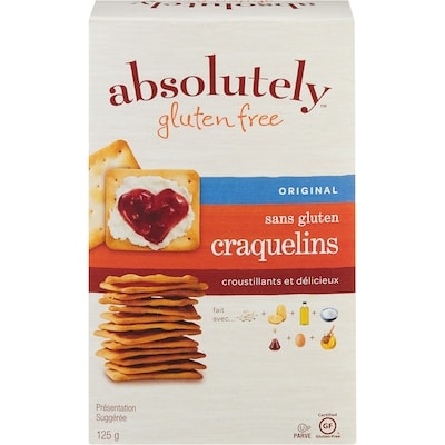 Absolute Craquelins sans gluten Absolutely, original casher 125 g, 6,79 $/100g