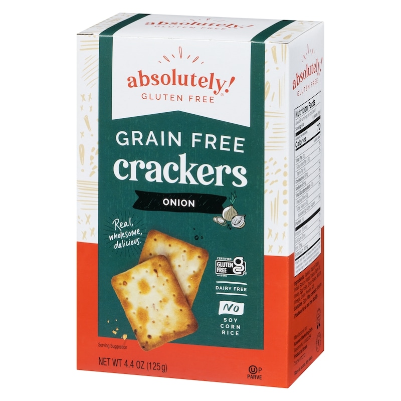Kosher Gluten Free Crackers, Onion