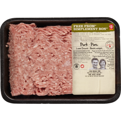 President's Choice Free From Lean Ground Pork 454 g, $1.54/100g